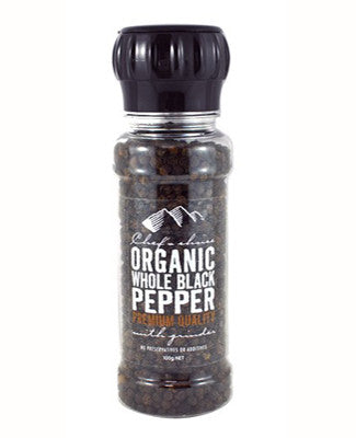 HBC Black Pepper with Grinder Organic 100g