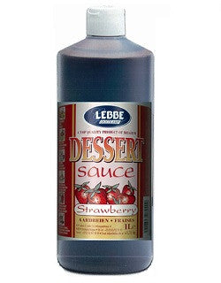 Belgian Strawberry Sauce 1lt Lebbe