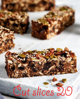 MH Fig Nut & Seed Vegan Slice 20pc cut