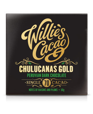 Willie's Cacao 12x50g Bar Peruvian Chulucanas 70%