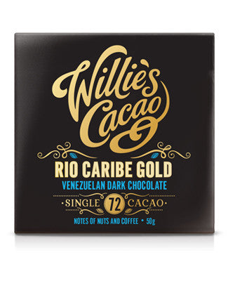 Willie's Cacao 12x50g Bar Venezuelan Rio Caribe Superior 72%