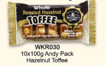 Walkers 10x100g Andy Pack Hazelnut Toffee